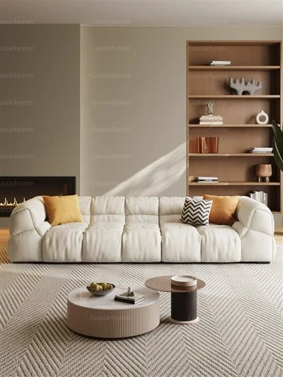 Upholstered Linen Npuag Sofa